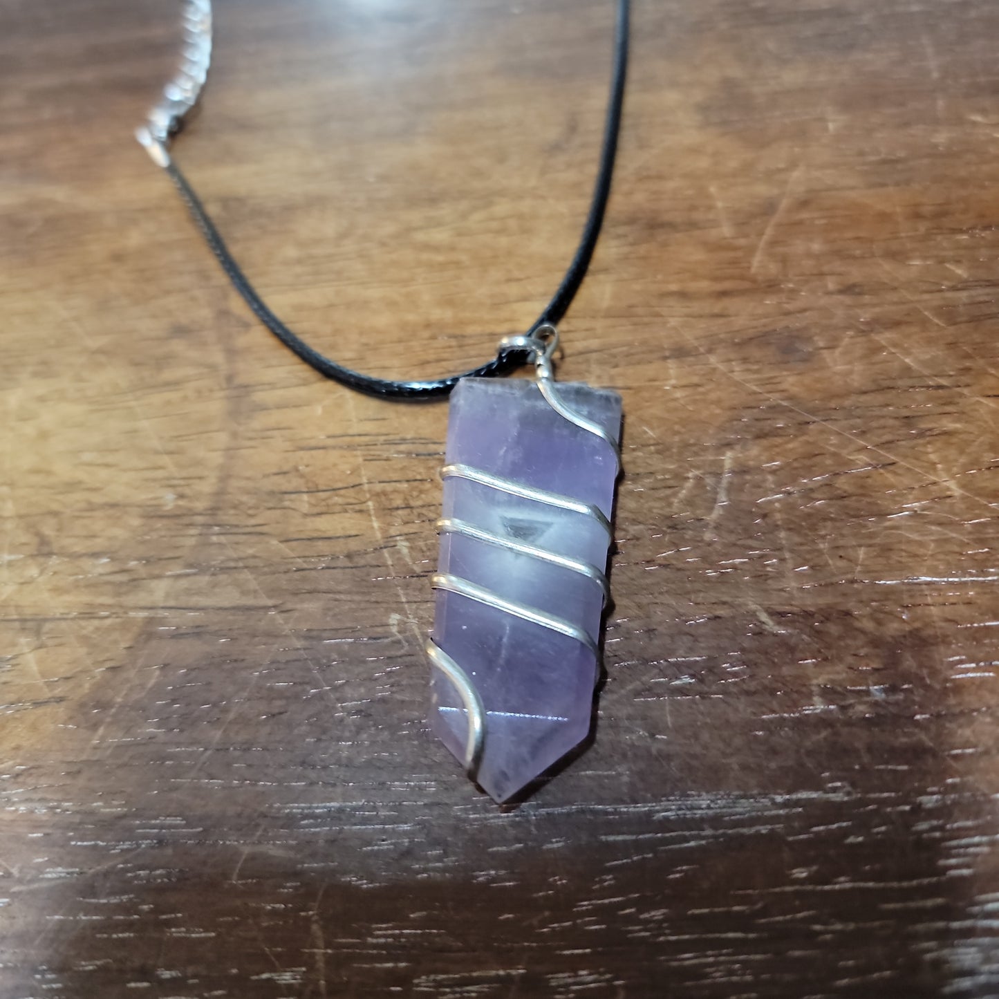 Flat Stone Wire Wrapped Gemstone Pendants - Various