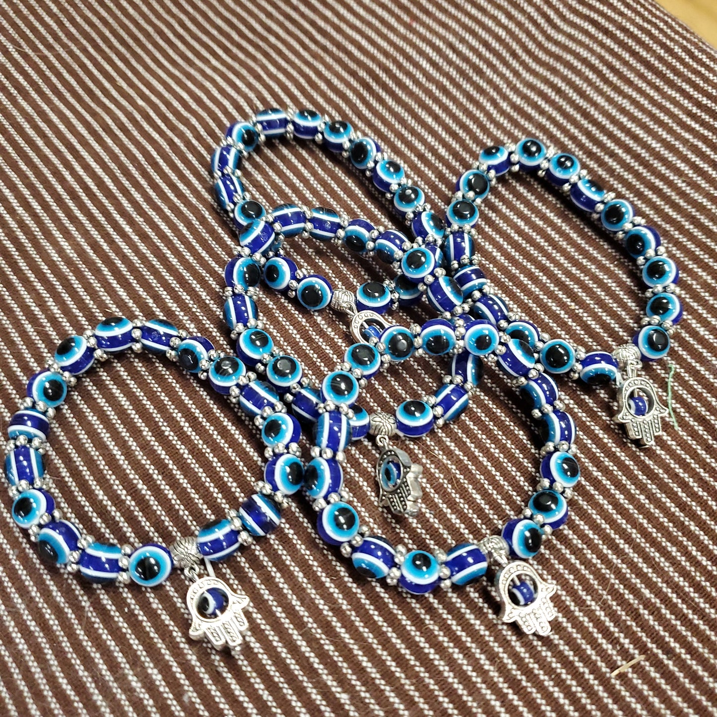 Evil Eye Bracelet with Hamsa Hand (small)