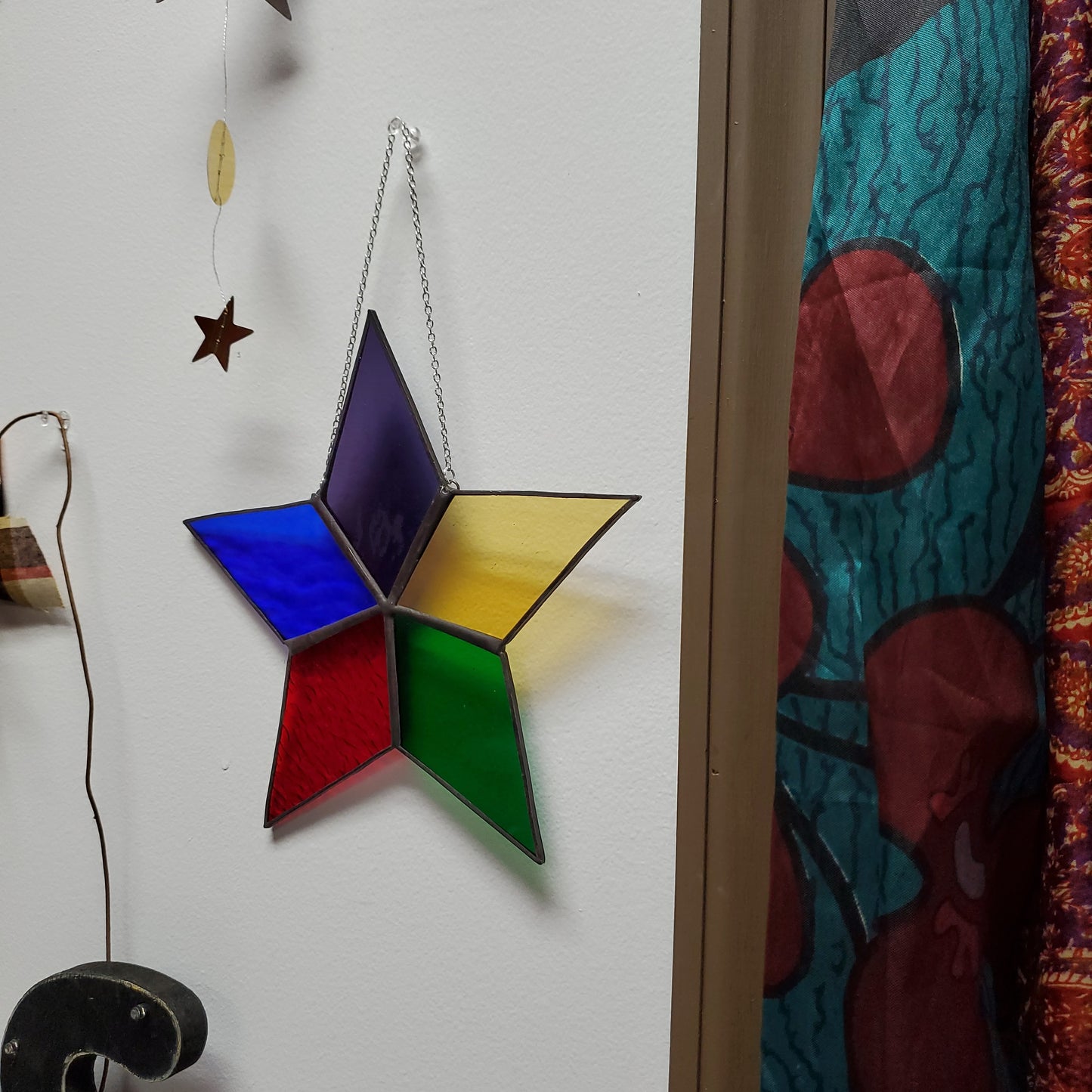 Large Stainglass 5 Element Point Star