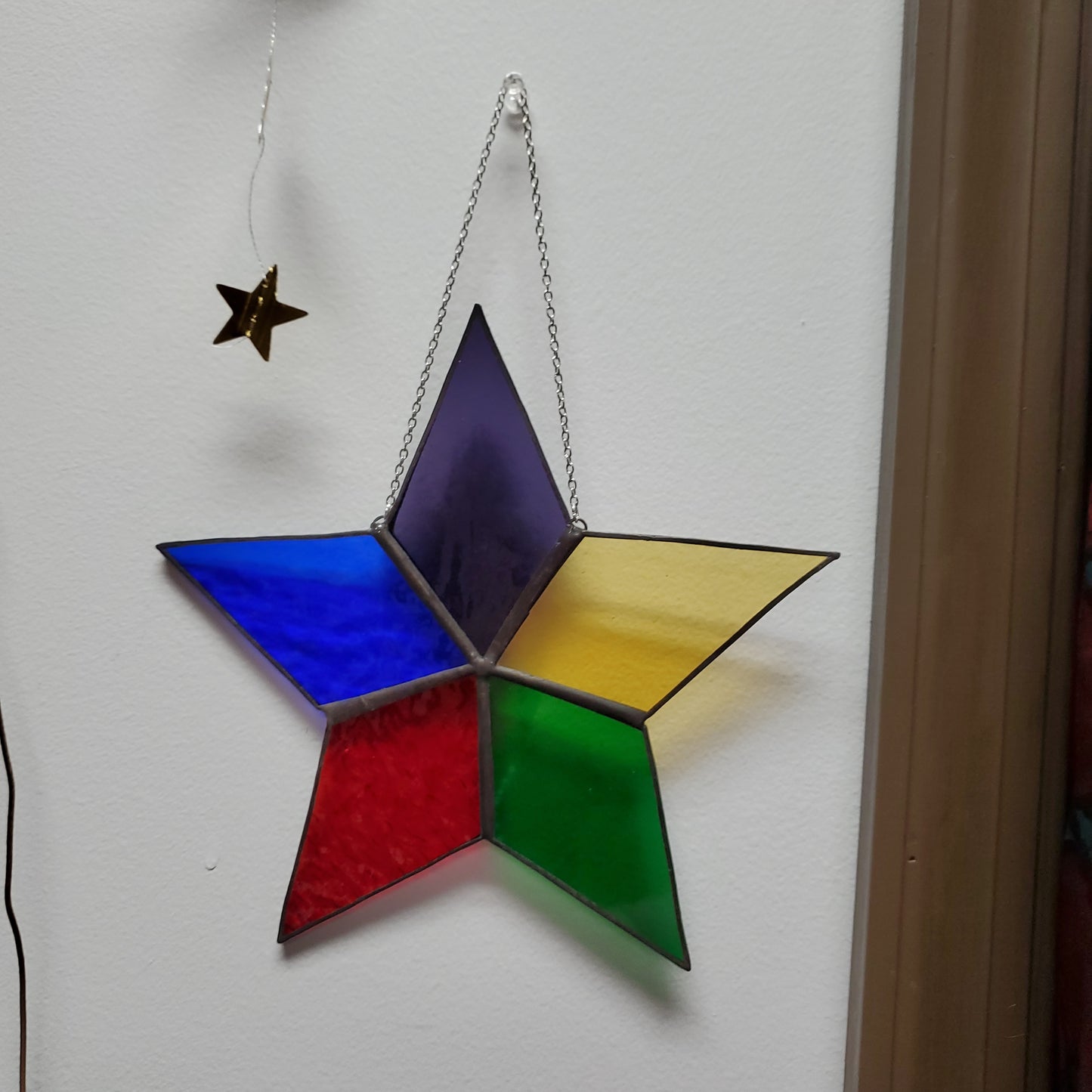Large Stainglass 5 Element Point Star