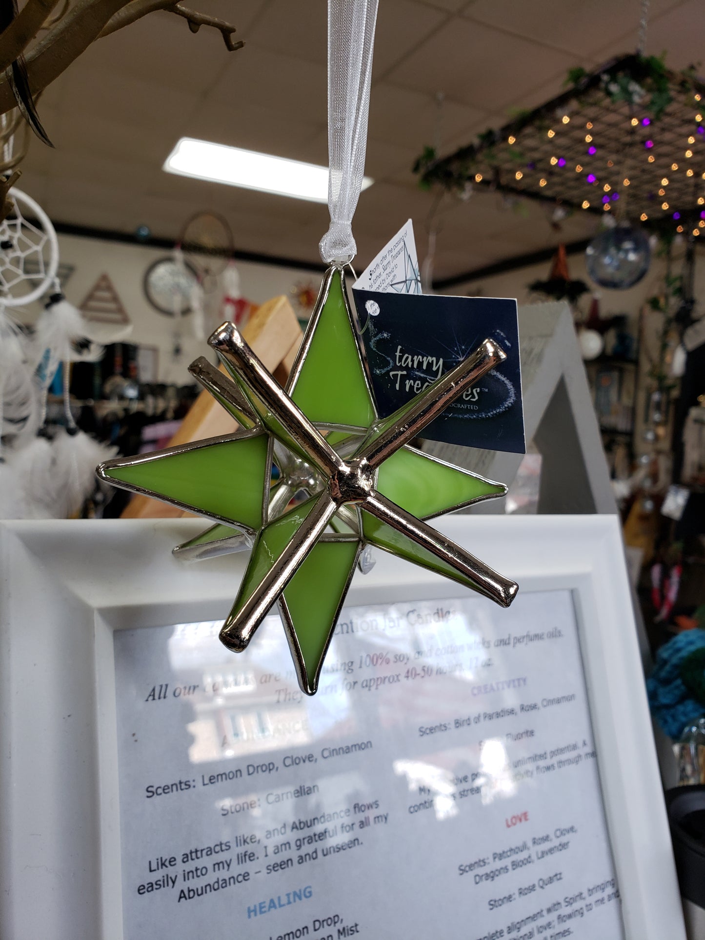 Merkabah Hand Crafted Stain Glass - Tree Of Life Shoppe