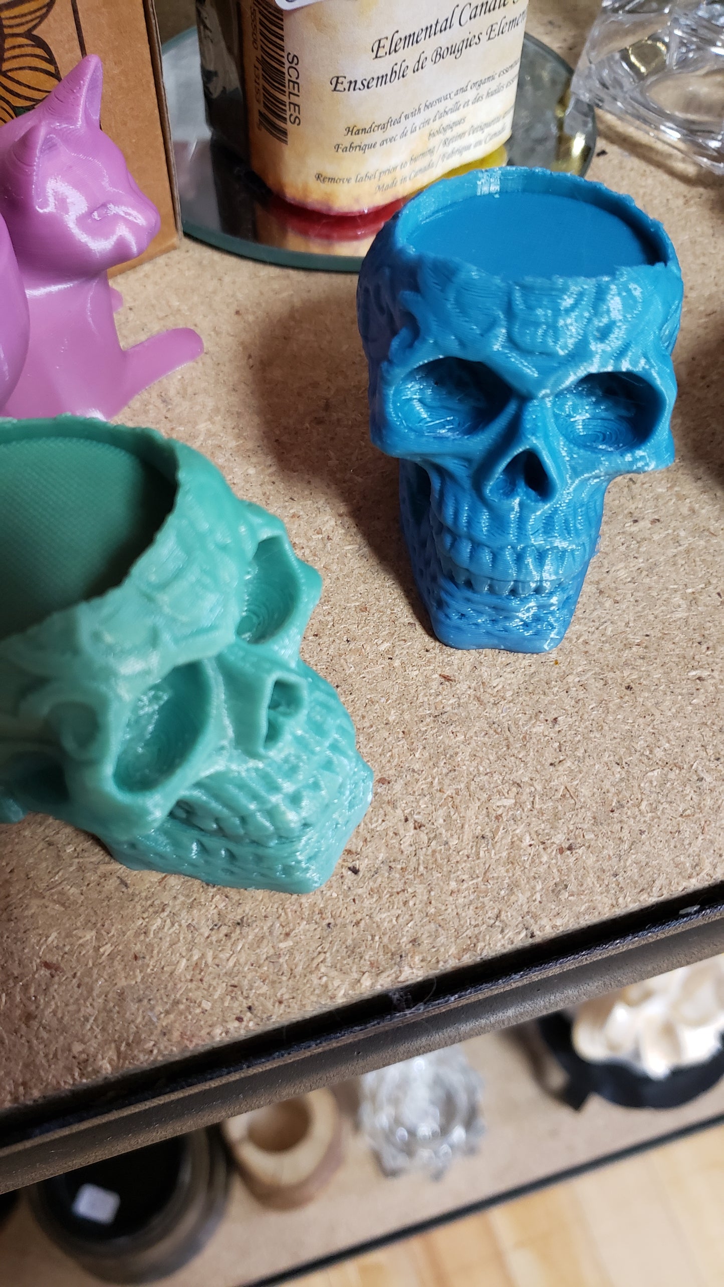 Sugar Skull - Tea light and pillar candle holder - Tree Of Life Shoppe