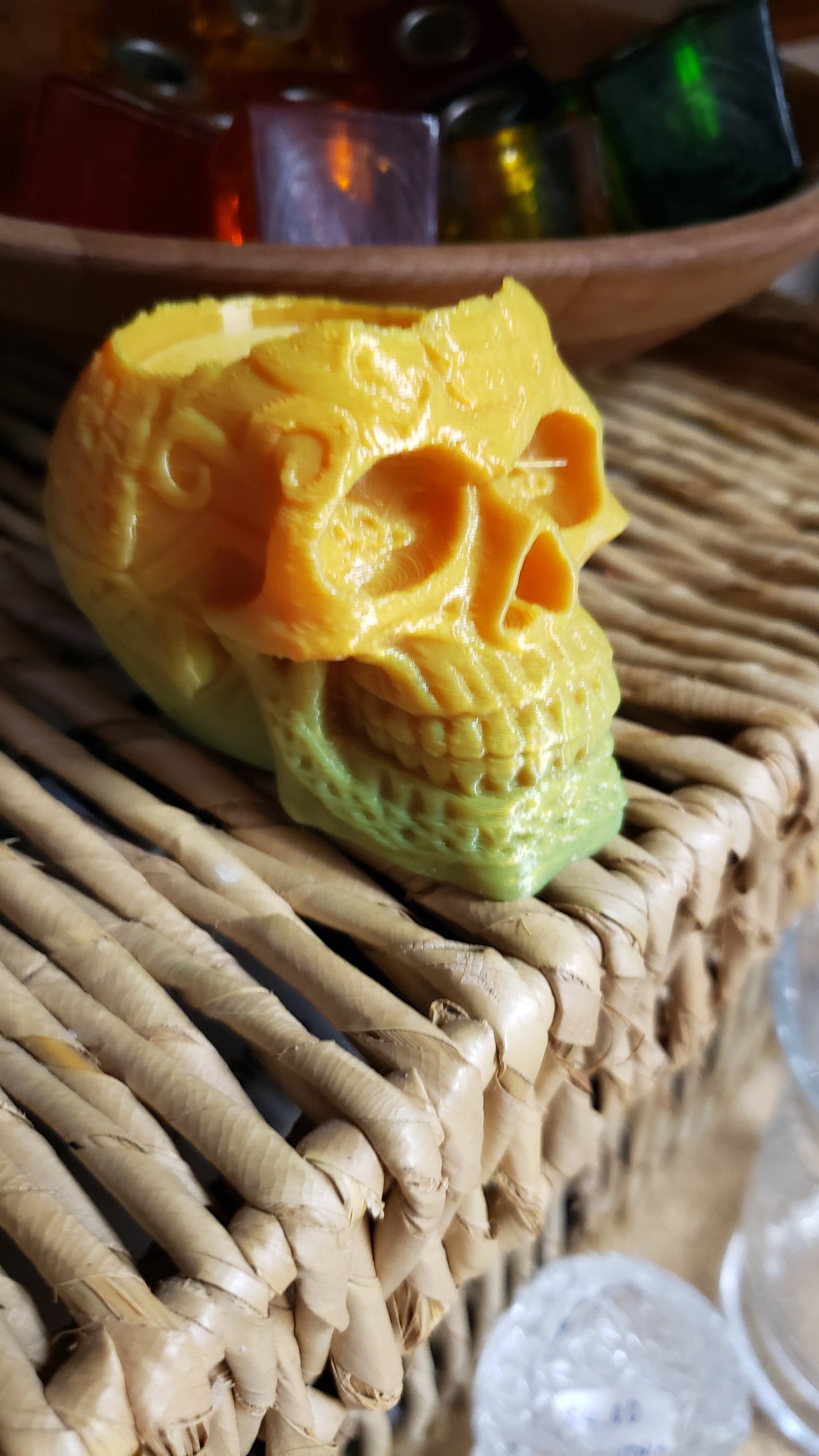 Sugar Skull - Tea light and pillar candle holder - Tree Of Life Shoppe