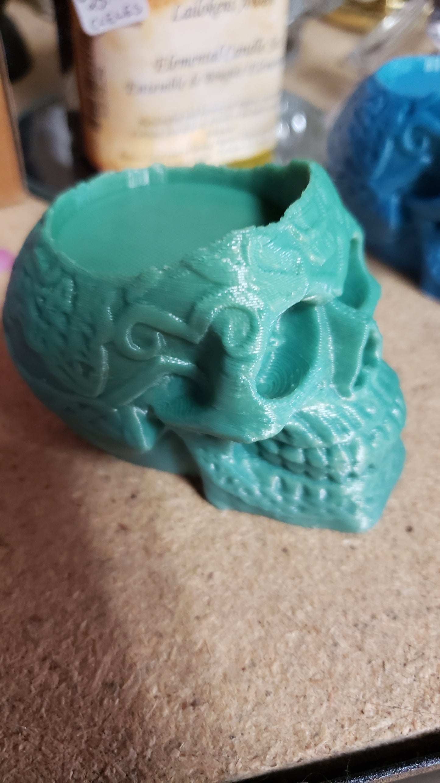 Sugar Skull - Tea light and pillar candle holder - Tree Of Life Shoppe