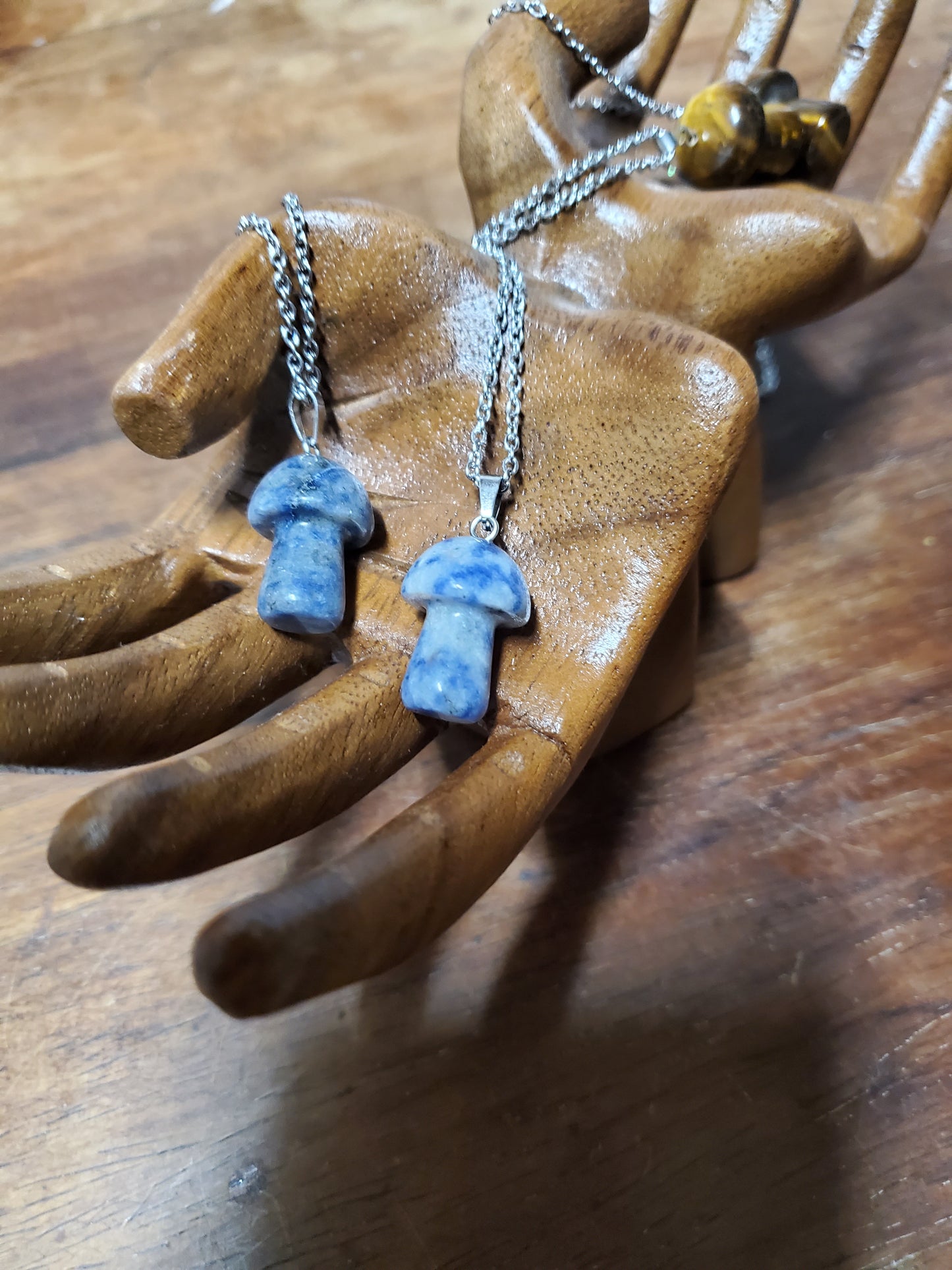 Gemstone Mushroom Necklace