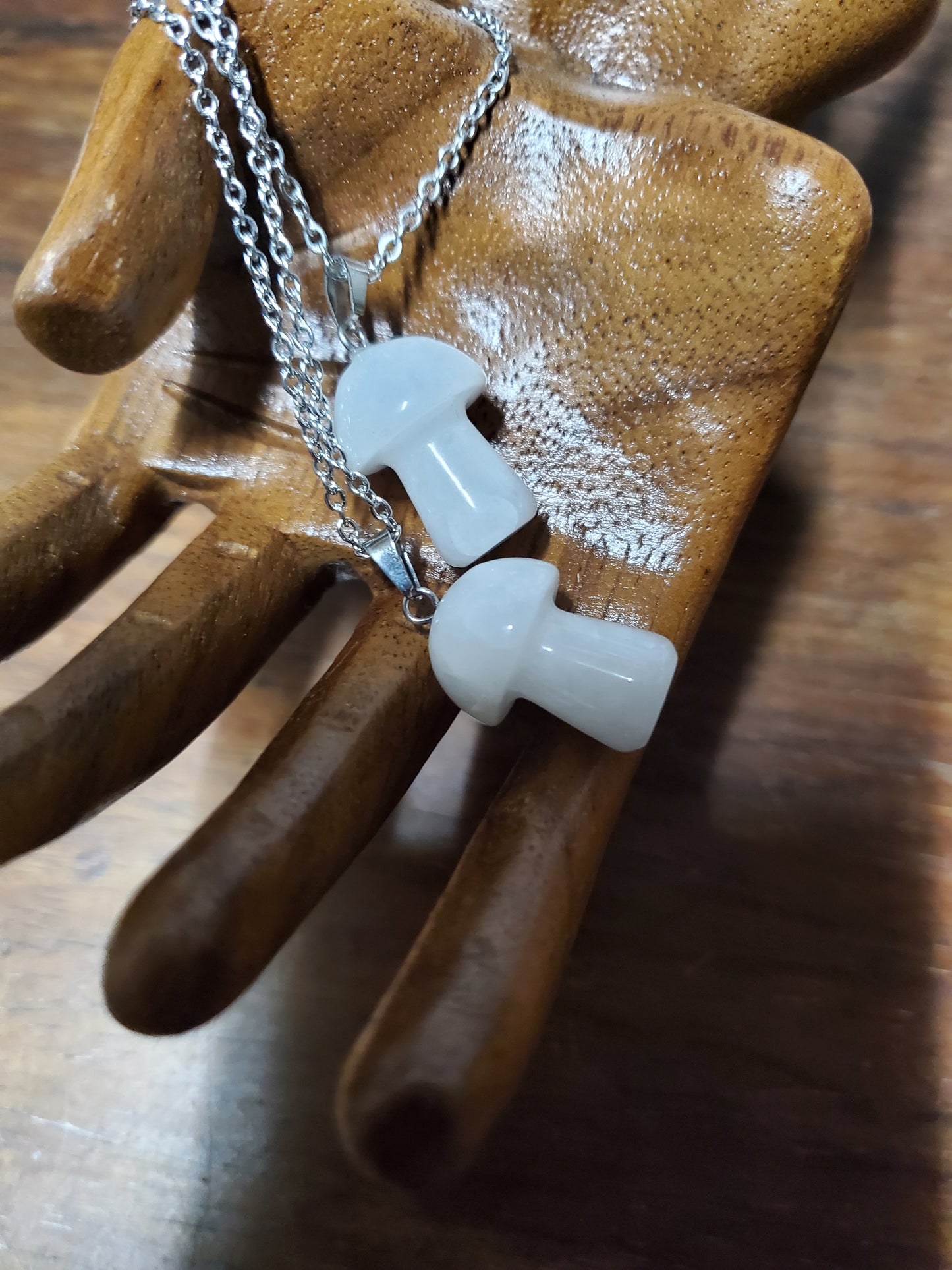 Gemstone Mushroom Necklace