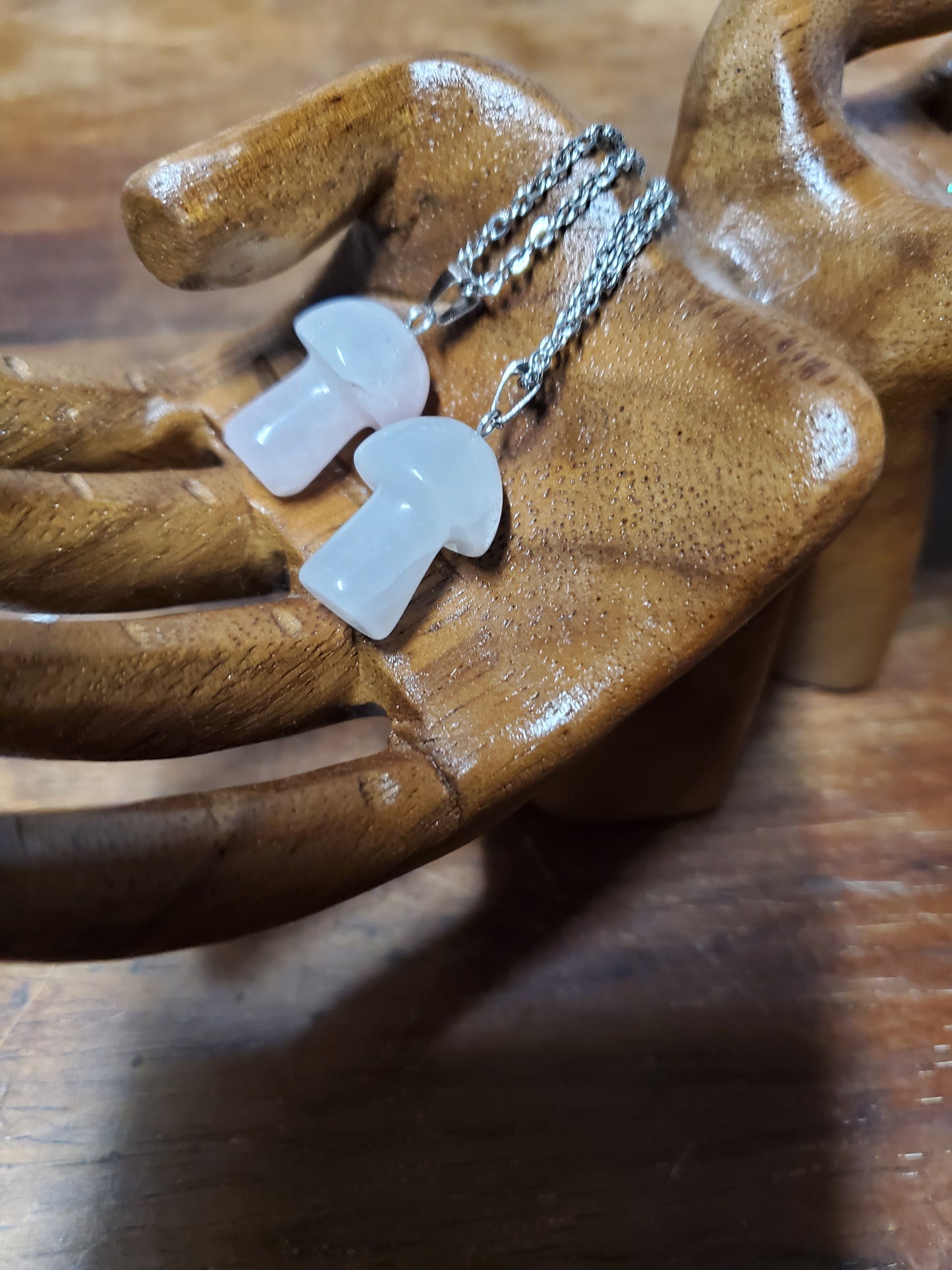 Gemstone Mushroom Necklace