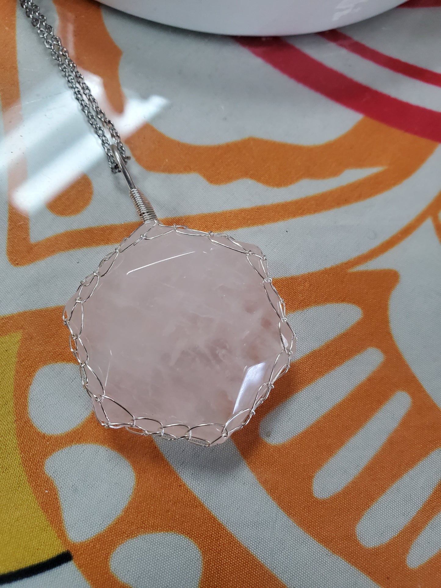 Hexagon Hand Wrapped Crystal Pendants - Varios