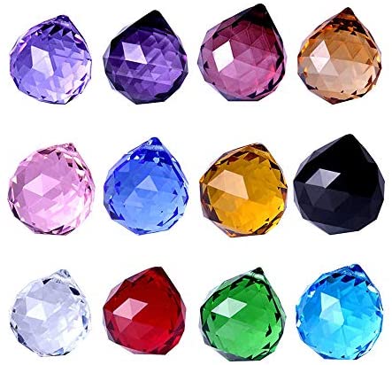 Crystal Ball Prism 30mm / Suncatcher 1.18 inches - Colors - Tree Of Life Shoppe