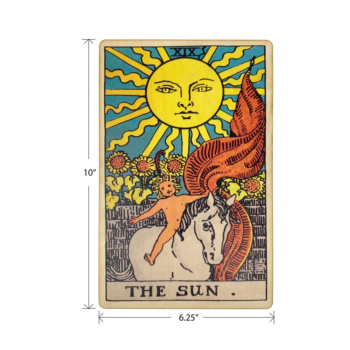 The Sun Full Color Wood Wall Art