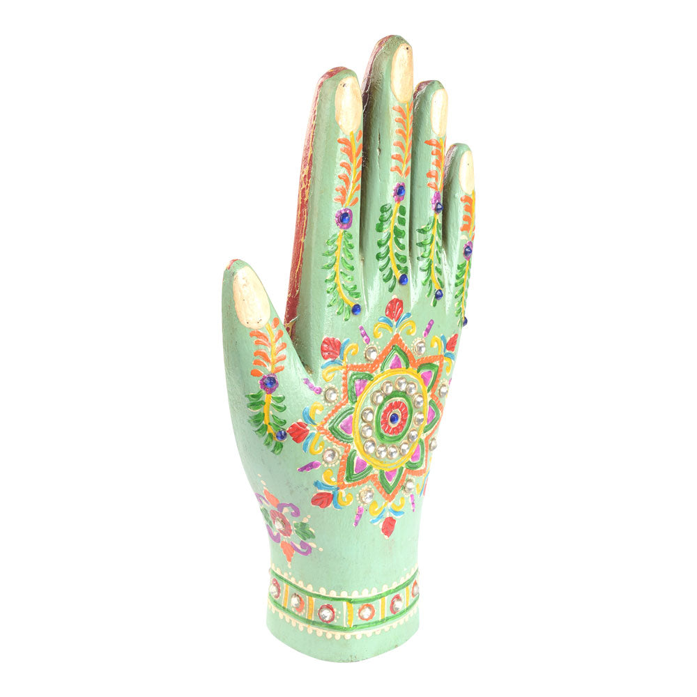 Wooden Paint Hand - Sage - Tree Of Life Shoppe
