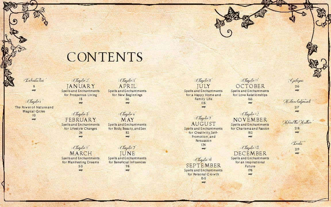 Spells for a Magical Year (Hard Cover Book) by Sarah Bartlett - Tree Of Life Shoppe