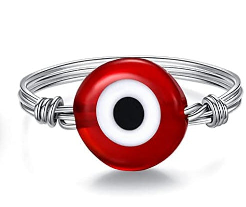 Evil Eye Wire Wrap Rings - Various