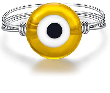 Evil Eye Wire Wrap Rings - Various