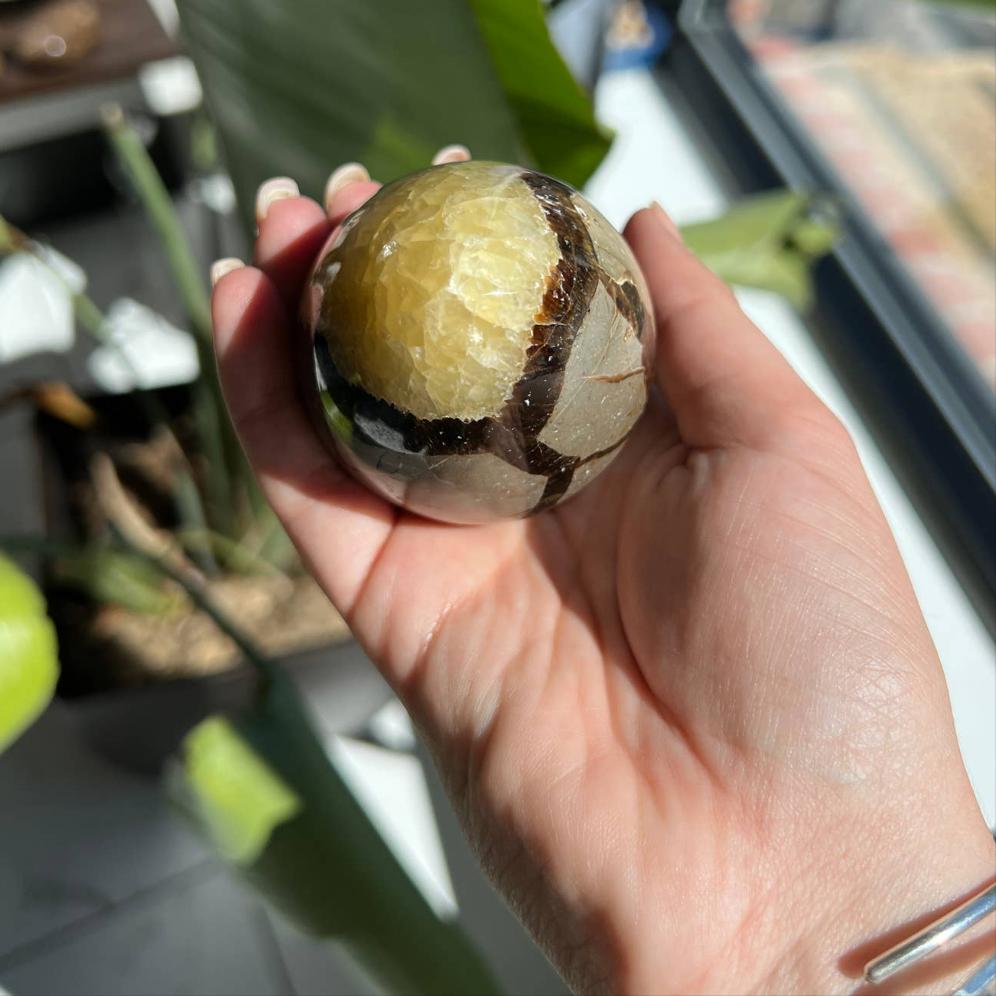 Septarian Crystal Egg