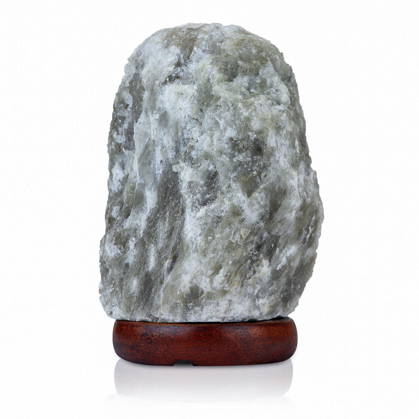 Natural GRAY Himalayan Salt Lamp - 6-8 Lbs
