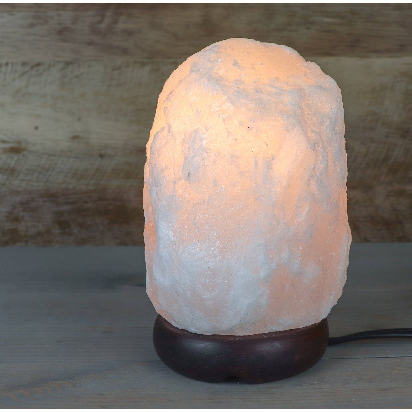 Natural White Himalayan Salt Lamp - 6-8 Lbs
