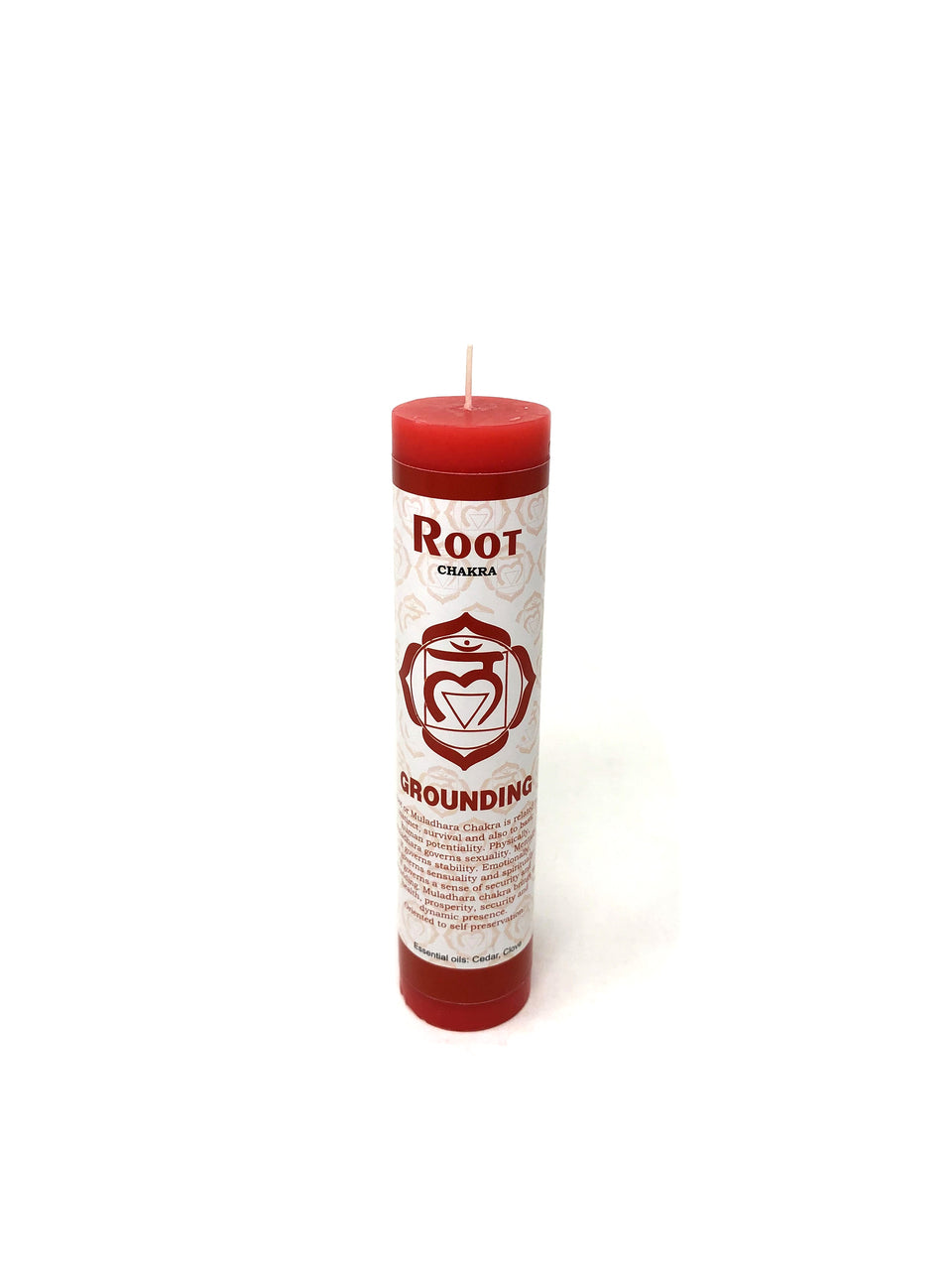 Chakra Scented Pillar Candles- Root 7" - Tree Of Life Shoppe