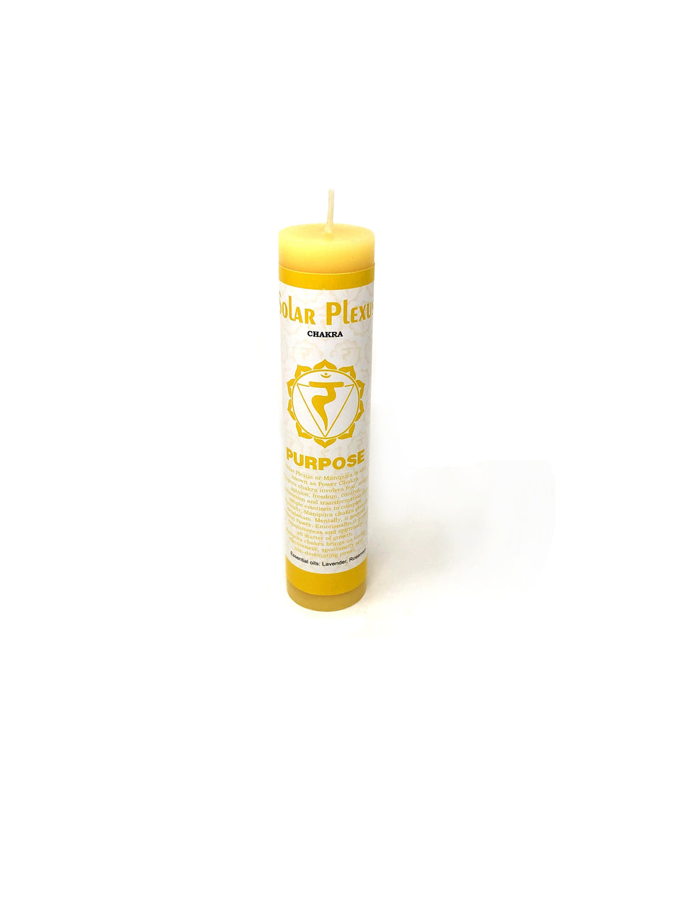 Chakra Scented Pillar Candles- Solar Plexus 7" - Tree Of Life Shoppe
