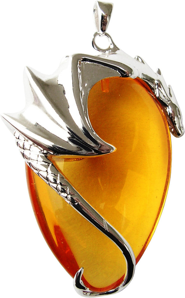 Basking Draca For Money & Luck Pendant - Anne Stokes
