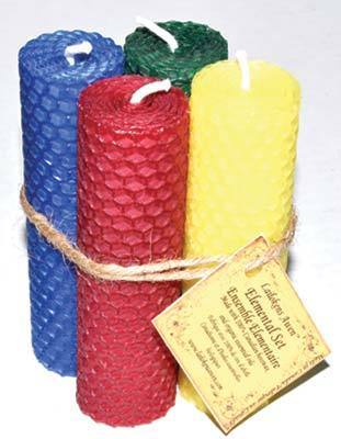 Elemental Set Lailokens Awen Candle Set 4 1/4 inches - Tree Of Life Shoppe