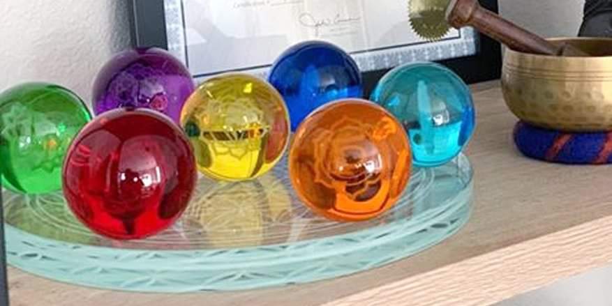 Chakra Ball Set Gazing Ball Set - Tree Of Life Shoppe