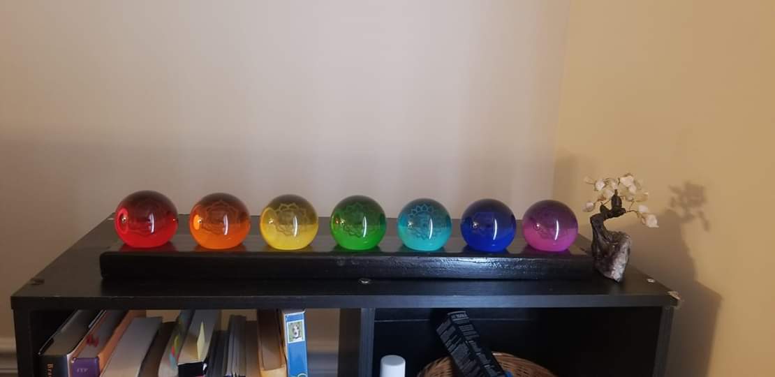 Chakra Ball Set Gazing Ball Set - Tree Of Life Shoppe