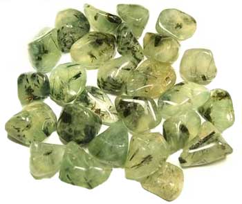 Prehnite with Epidote - Tumbled - Tree Of Life Shoppe