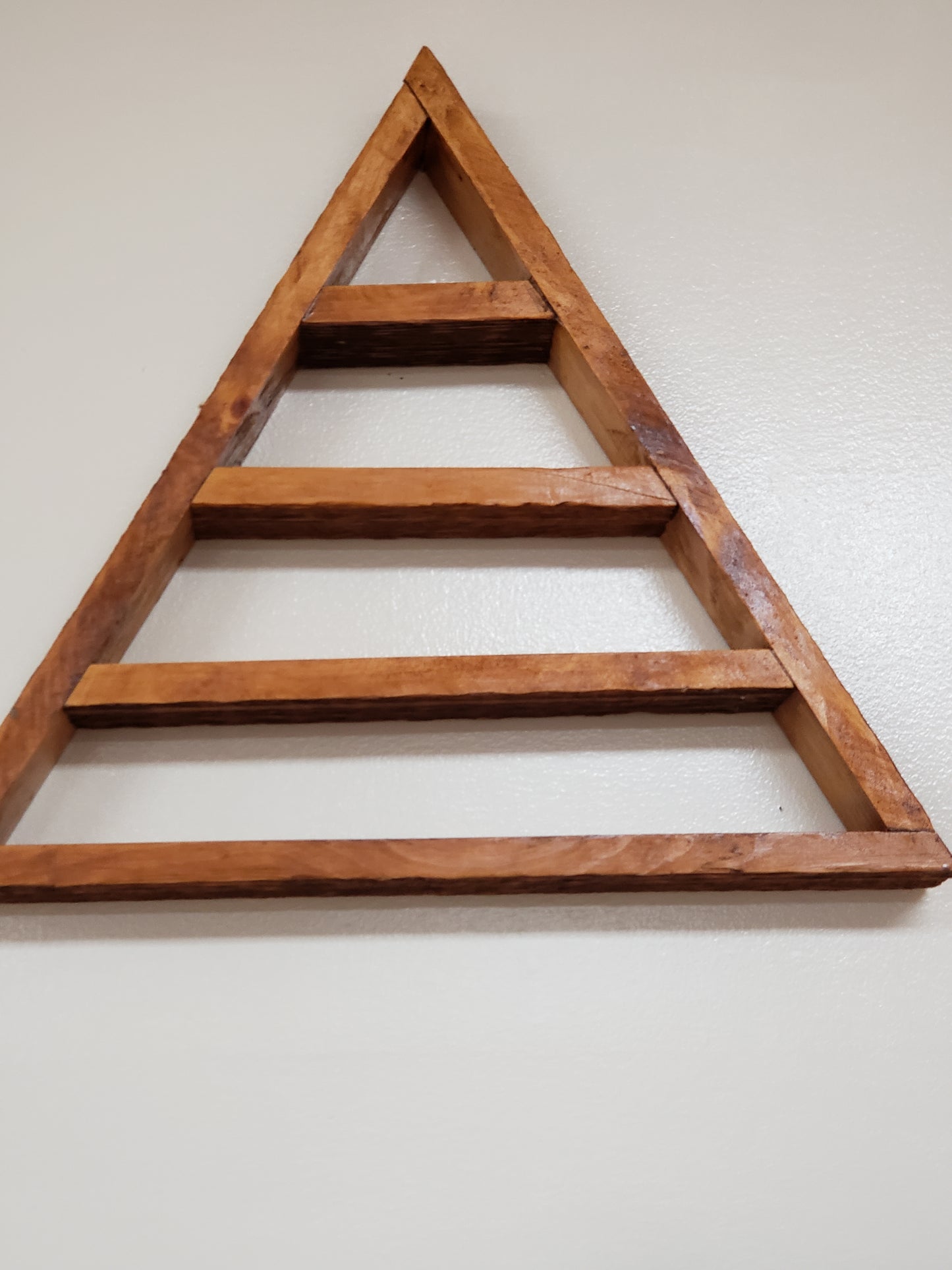 Recycled Triangle Wood Display - Tree Of Life Shoppe