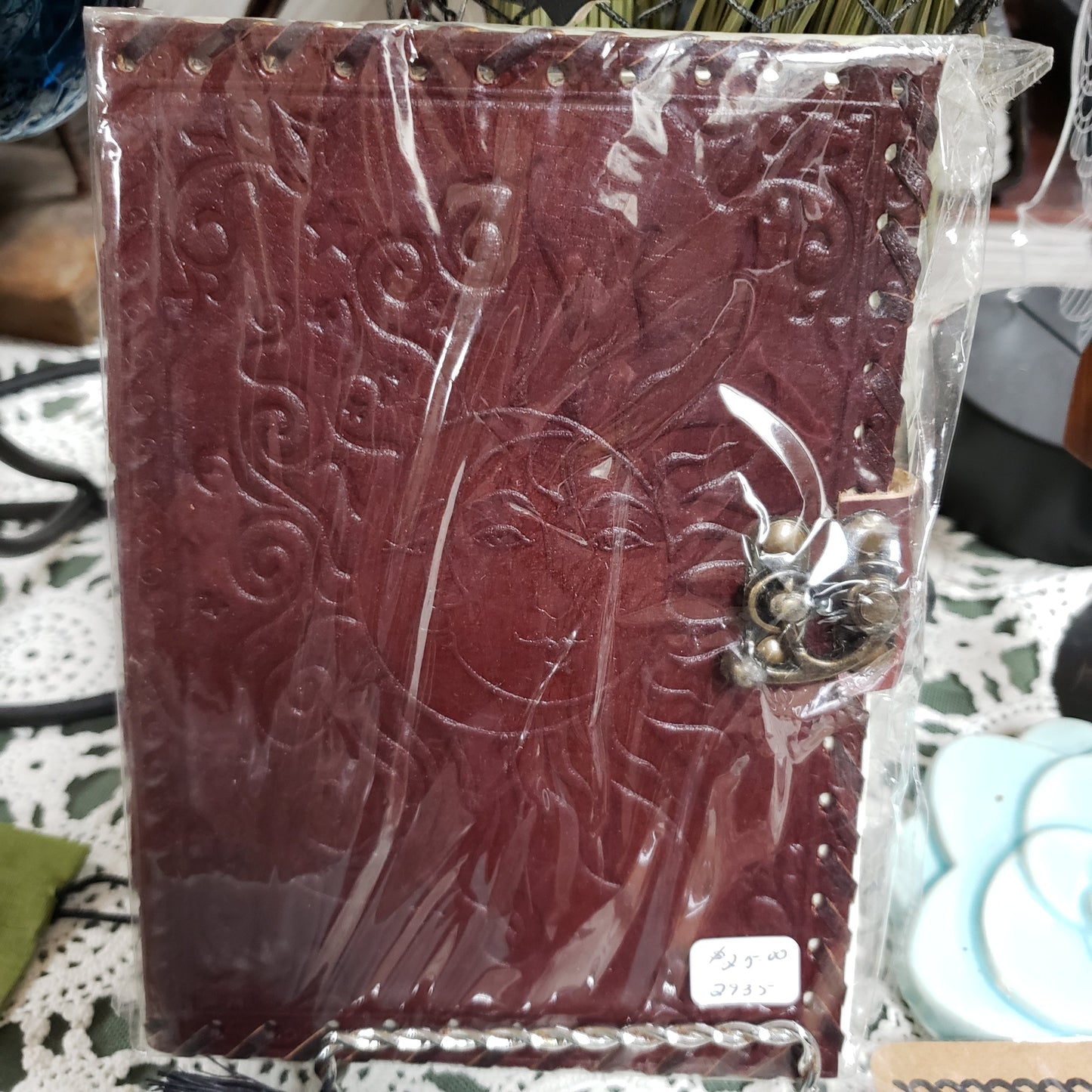 Sun and Moon Leather Journal - Tree Of Life Shoppe