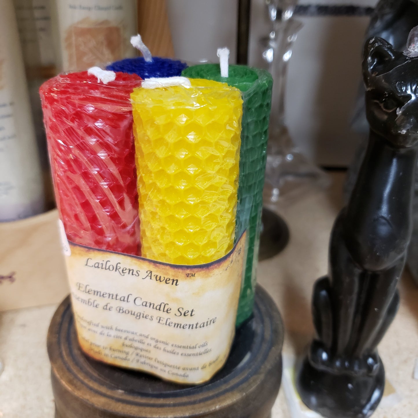 Elemental Set Lailokens Awen Candle Set 4 1/4 inches - Tree Of Life Shoppe