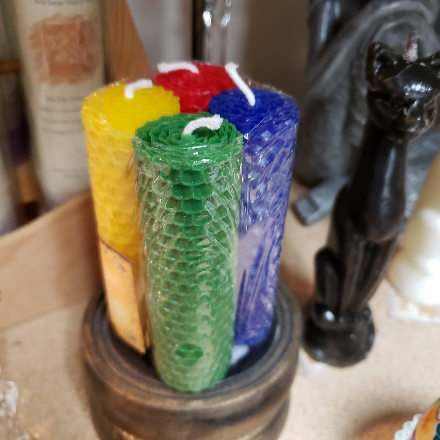 Elemental Set Lailokens Awen Candle Set 4 1/4 inches - Tree Of Life Shoppe