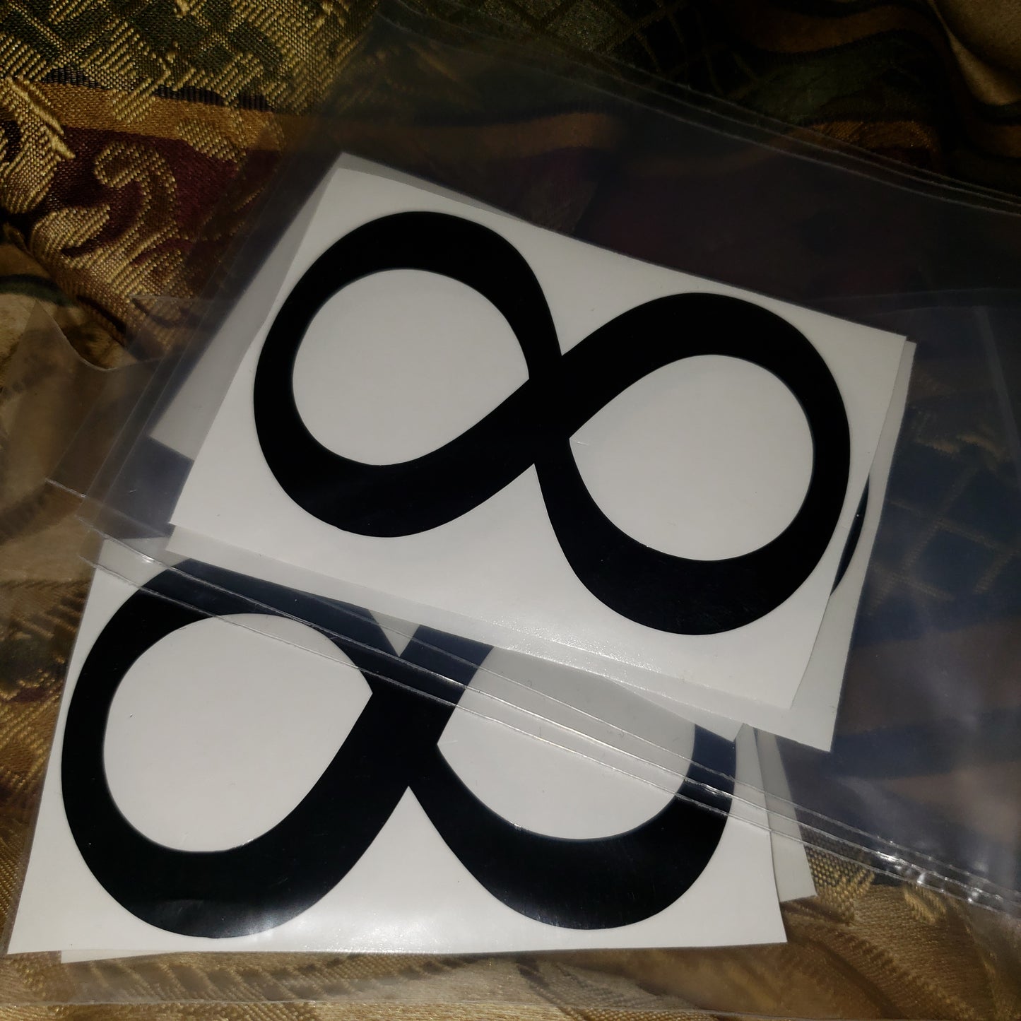 Infintiy Loop Black Vinyl Sticker / Decal 3 1/2 inch - Tree Of Life Shoppe