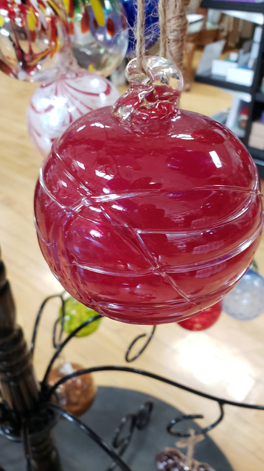 The Red Spider Web Witch Globe 4 inches - Tree Of Life Shoppe