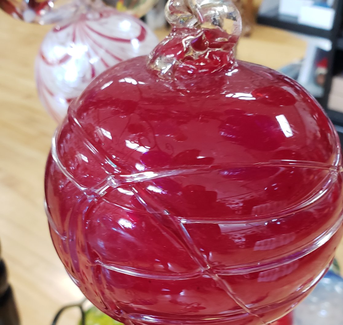 The Red Spider Web Witch Globe 4 inches - Tree Of Life Shoppe