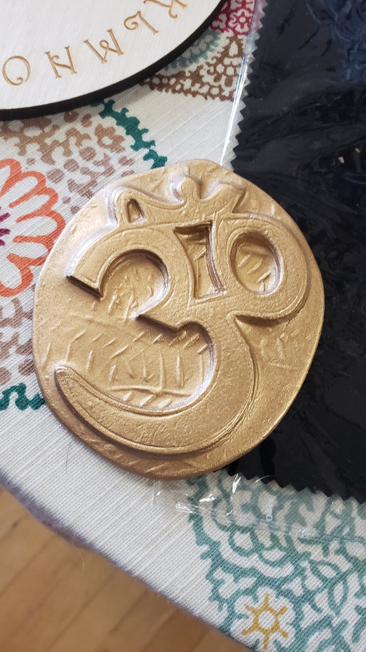 Handmade Pottery Altar OM Tile - Tree Of Life Shoppe