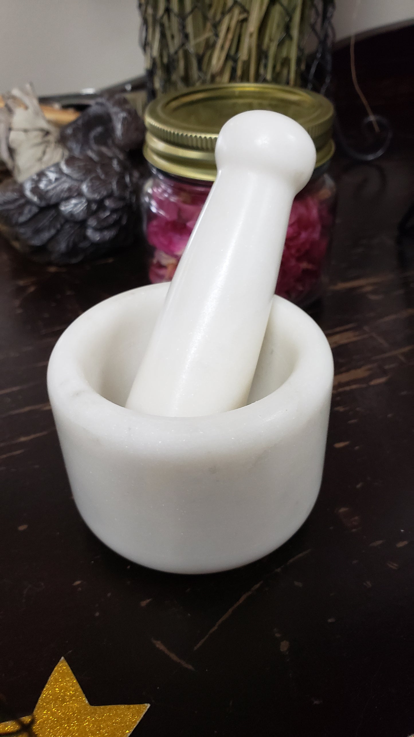 Natural Stone Mortar and Pestle 3 inches - Tree Of Life Shoppe