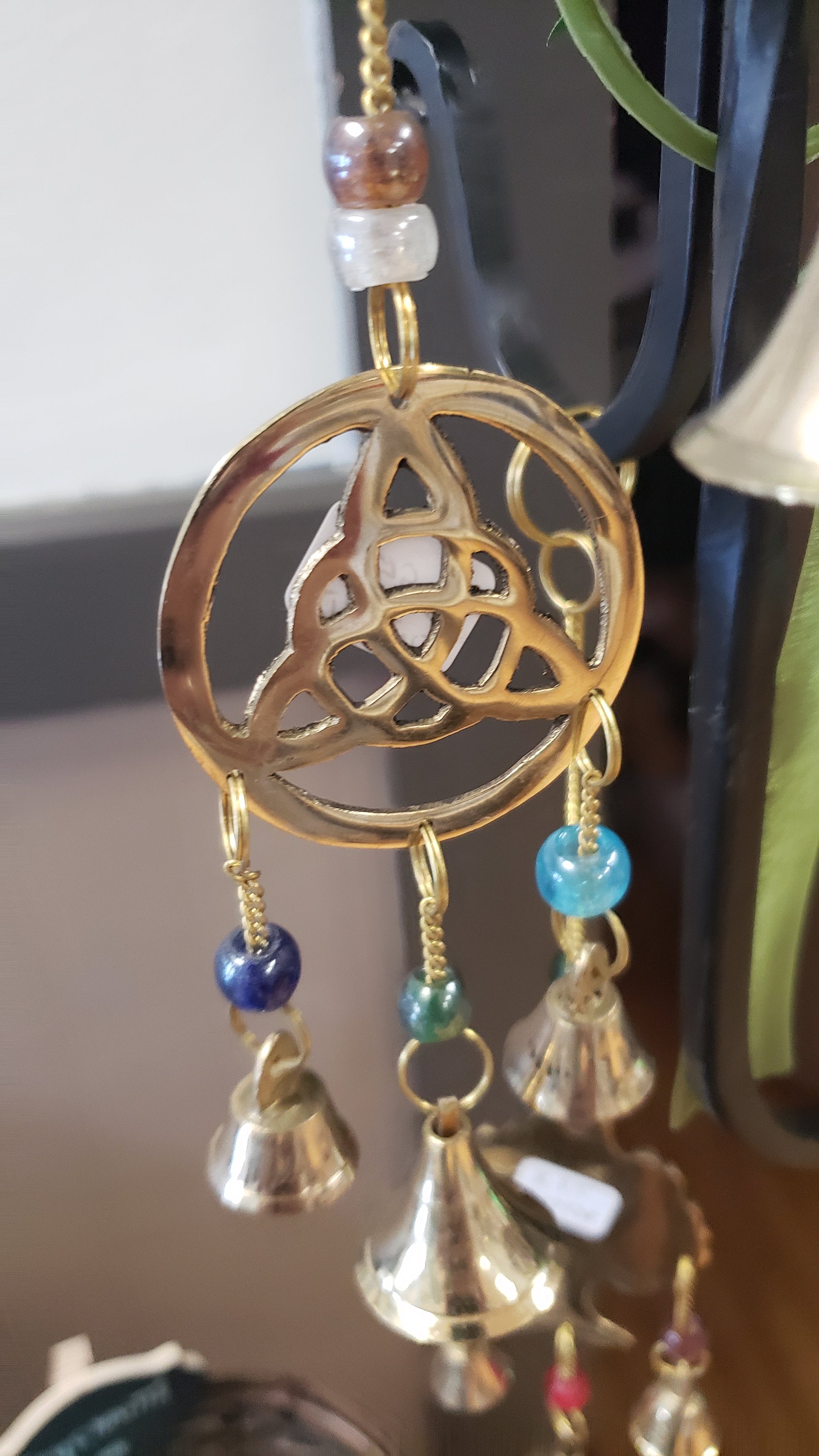 Triquetra in Circle With Bells Wind Chime - Tree Of Life Shoppe