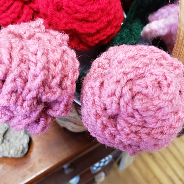 Hand Crafted Crochet Roses and Pen Roses - Made Locally - Tree Of Life Shoppe