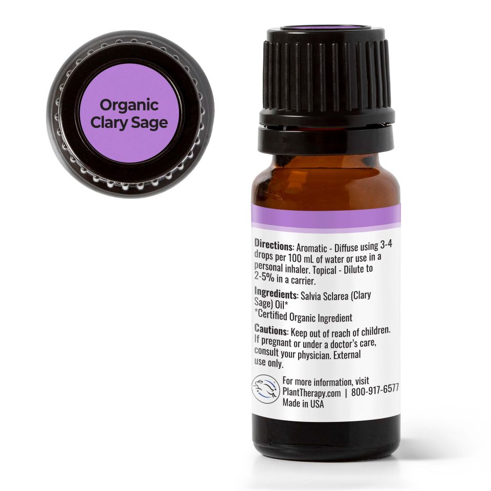 Clary Sage Essential Oil 10 ml Organic ( Kidsafe )