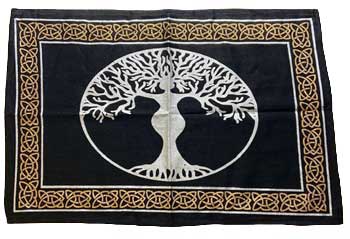 Tree of Life Goddess Altar Cloth 13" by 19"