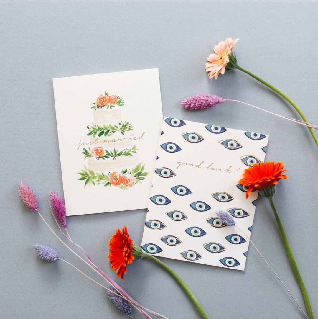 Evil Eye, Good Luck Card, Greeting Card - Tree Of Life Shoppe