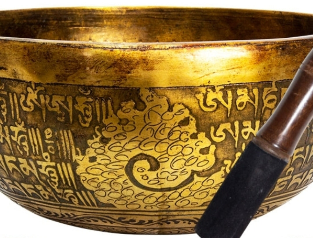 Ancient Design Handcrafted Singing Bowl 7.5 inches - Buddha - Tree Of Life Shoppe