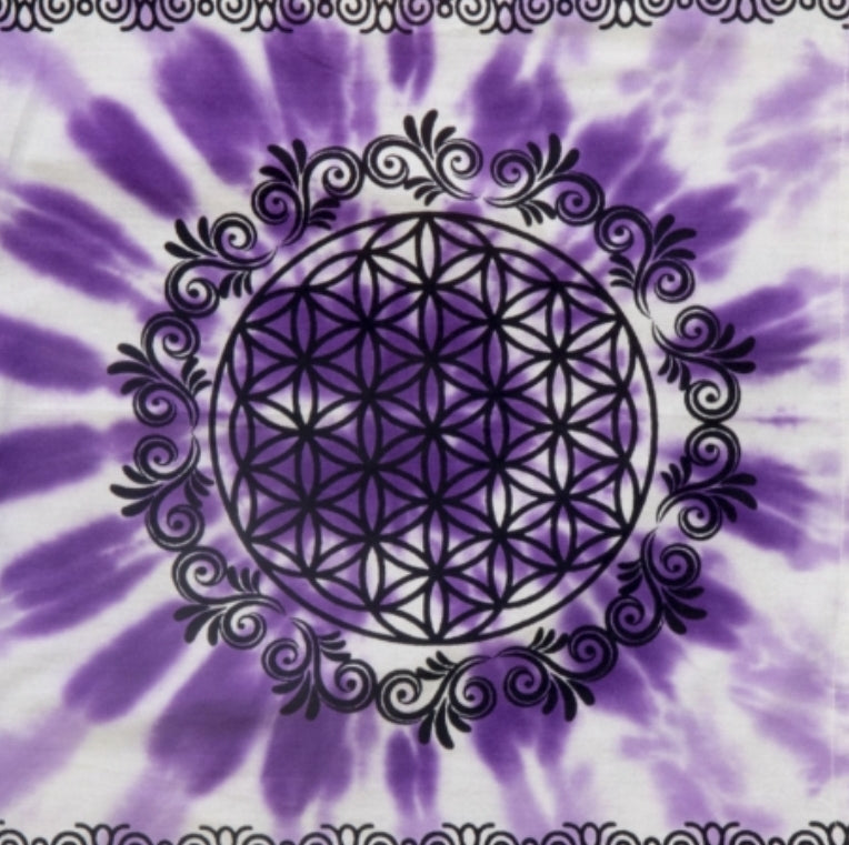 Altar Cloth 36 x 36, Flower Of Life - Tree Of Life Shoppe