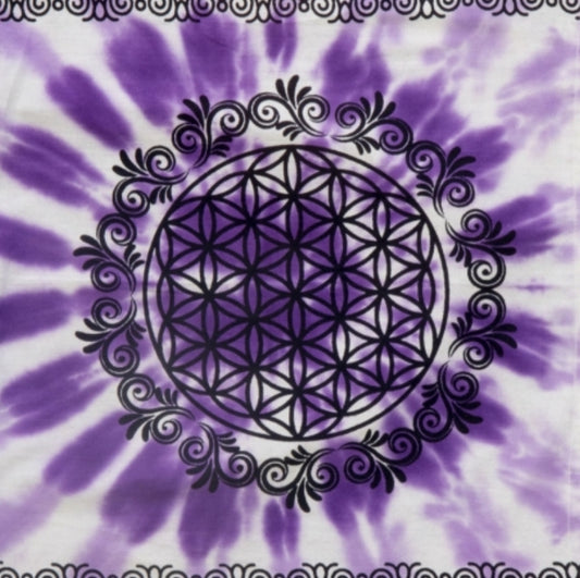 Altar Cloth 36 x 36, Flower Of Life - Tree Of Life Shoppe