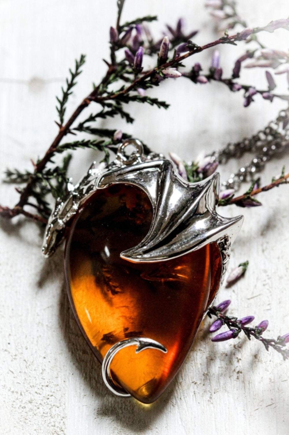 Basking Draca For Money & Luck Pendant - Anne Stokes