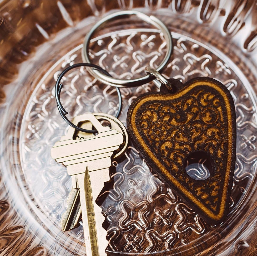 Wood Ouja Planchette Key Holder
