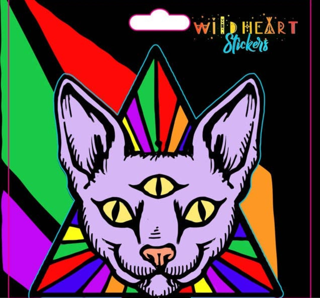 Third Eye Cat Window Sticker