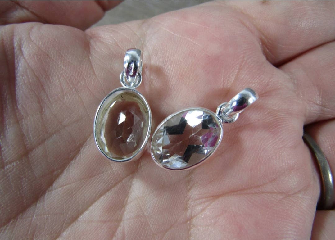 Sterling Silver Gemstone Pendants - Various