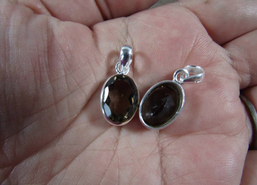 Sterling Silver Gemstone Pendants - Various